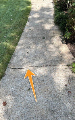 Walkway Trip Hazard