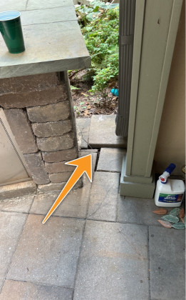 Patio Settled / Cracked