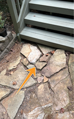 Walkway Trip Hazard