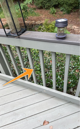 Deck Railing Picket Spacings