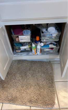 Sink Cabinet Access Limited Or Obstructed